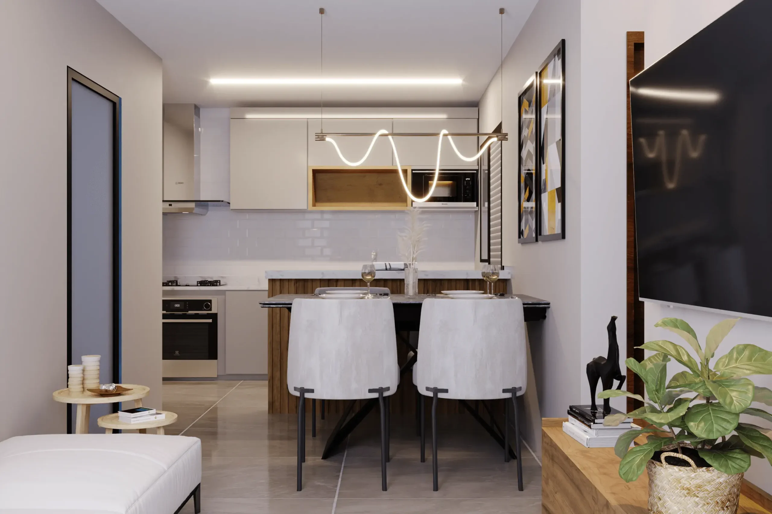 Apartamento decorado