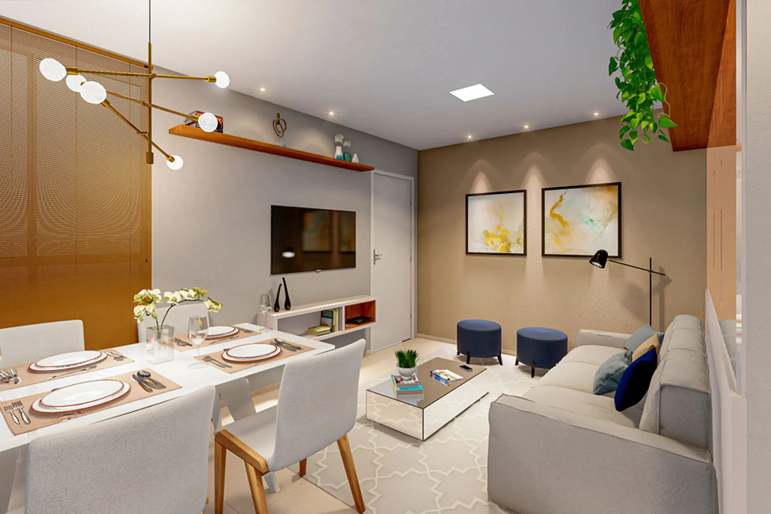 Sala decorada